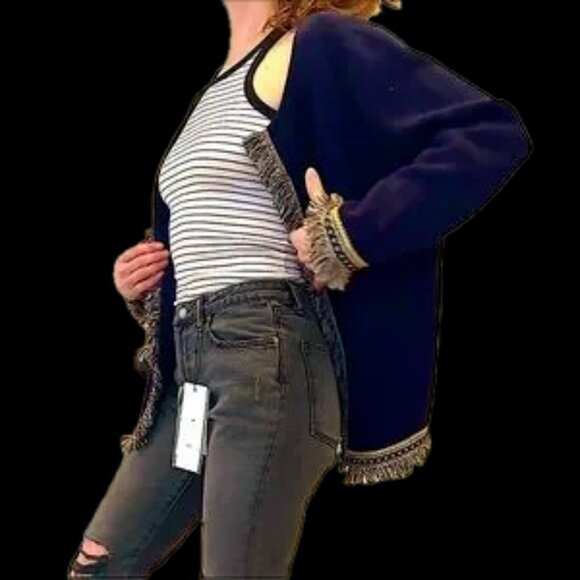 Gorgeous, nearly new vintage 90s cardigan by Chico, featuring beautiful design - Picture 5 of 11